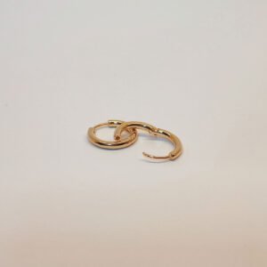 Brinco argola lisa banhado ouro - 01043263