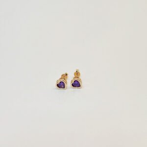 Conjunto corrente com pingente e brinco de coração banhado ouro - 58001053