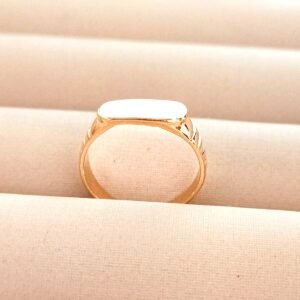 Anel chapa Banhado Ouro - 09015788